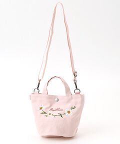PINK HOUSE / ピンクハウス ショルダーバッグ | マーガレットブーケロゴ刺繍ミニトートポシェット