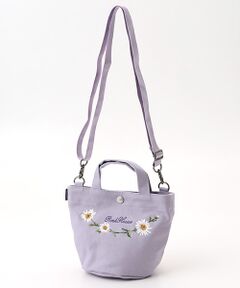 PINK HOUSE / ピンクハウス ショルダーバッグ | マーガレットブーケロゴ刺繍ミニトートポシェット