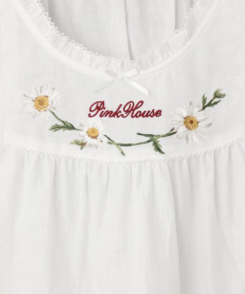 PINK HOUSE / ピンクハウス その他小物 | マーガレットロゴ刺繍ローンタブリエ | 詳細2