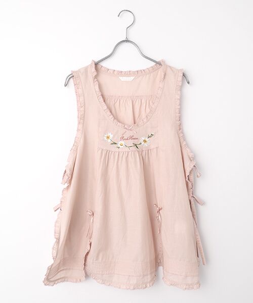 PINK HOUSE / ピンクハウス その他小物 | マーガレットロゴ刺繍ローンタブリエ（ピンク）