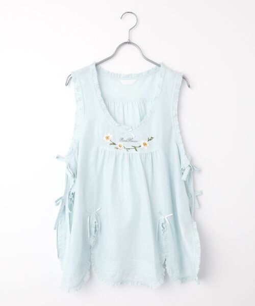 PINK HOUSE / ピンクハウス その他小物 | マーガレットロゴ刺繍ローンタブリエ（サックス）