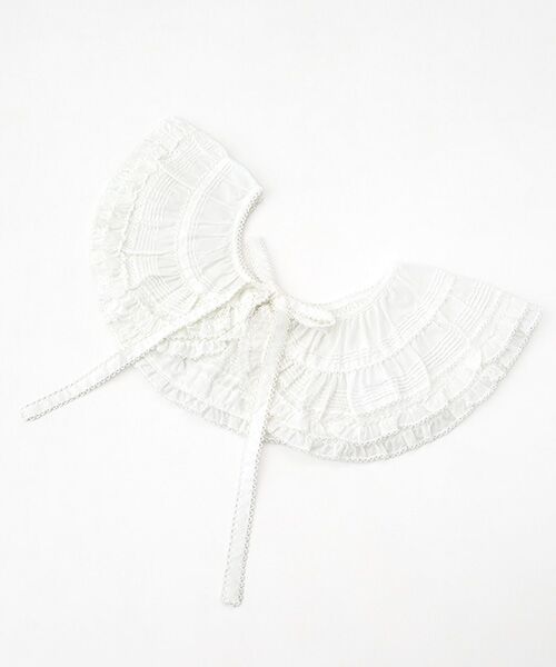 PINK HOUSE / ピンクハウス その他小物 | フリル使いローンティペット（シロ）