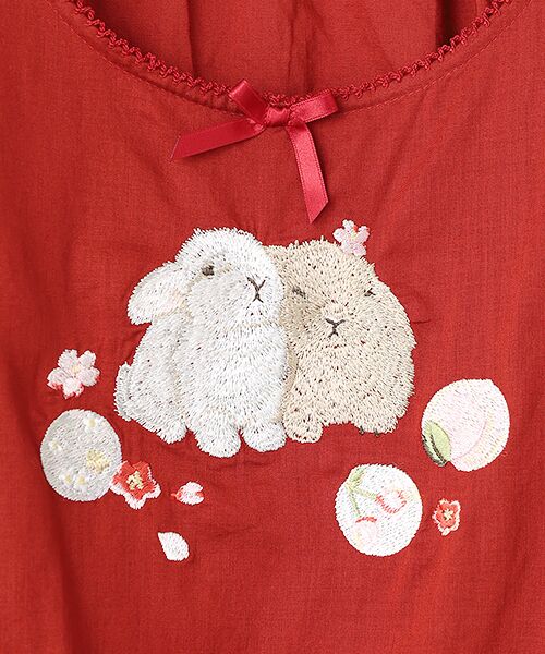 PINK HOUSE / ピンクハウス その他トップス | 幸見うさぎ柄ローンタブリエ | 詳細3