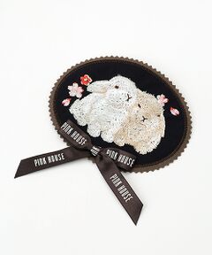 PINK HOUSE / ピンクハウス ブローチ・コサージュ | 幸見うさぎ刺繍ワッペン