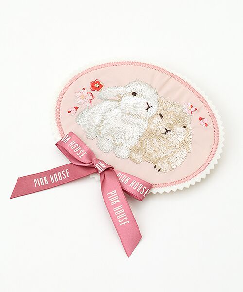 PINK HOUSE / ピンクハウス ブローチ・コサージュ | 幸見うさぎ刺繍ワッペン（ピンク）