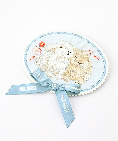 PINK HOUSE / ピンクハウス ブローチ・コサージュ | 幸見うさぎ刺繍ワッペン（ソライロ）
