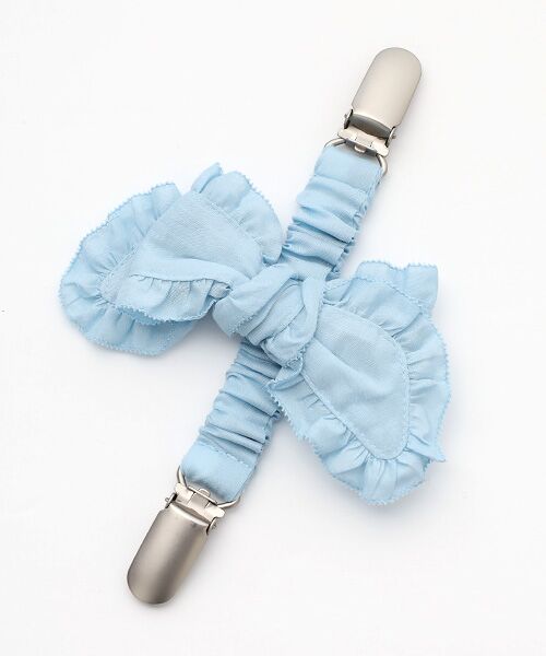 PINK HOUSE / ピンクハウス ブローチ・コサージュ | リボンモチーフ付きサスペンダークリップ（ソライロ）