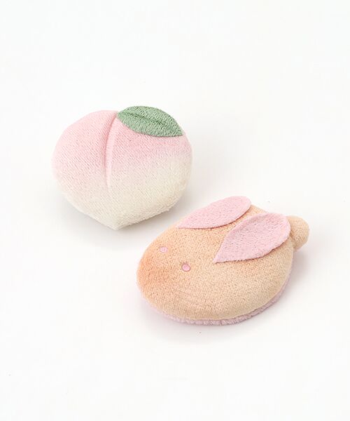PINK HOUSE / ピンクハウス ブローチ・コサージュ | ねりきりミニコサージュセット（桃×うさぎ）