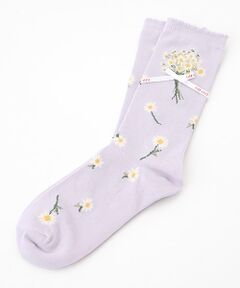 PINK HOUSE / ピンクハウス ソックス | マーガレットブーケ柄ソックス