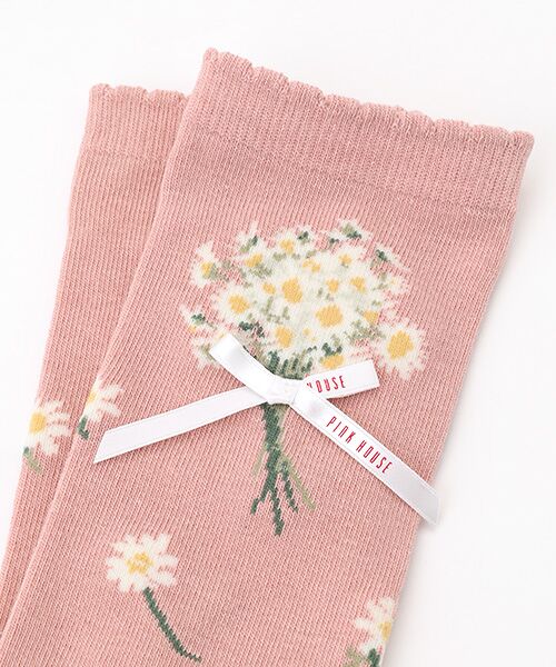 PINK HOUSE / ピンクハウス ソックス | マーガレットブーケ柄ソックス | 詳細1