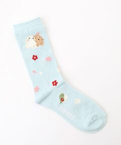PINK HOUSE / ピンクハウス ソックス | 幸見うさぎ柄ソックス