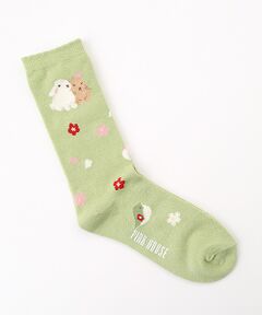 PINK HOUSE / ピンクハウス ソックス | 幸見うさぎ柄ソックス