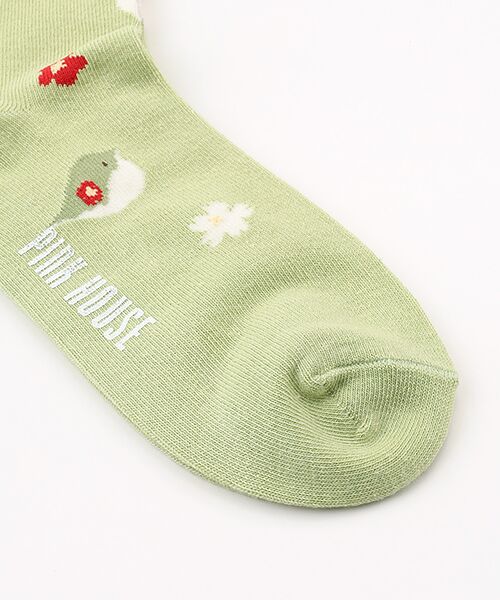 PINK HOUSE / ピンクハウス ソックス | 幸見うさぎ柄ソックス | 詳細2