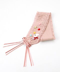 PINK HOUSE / ピンクハウス マフラー・ショール・スヌード・ストール | フリル使いサッシュベルト
