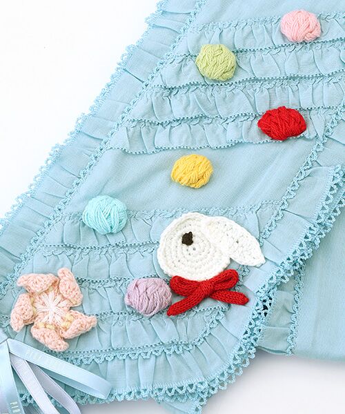 PINK HOUSE / ピンクハウス マフラー・ショール・スヌード・ストール | フリル使いサッシュベルト | 詳細2