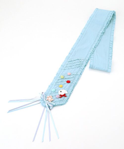 PINK HOUSE / ピンクハウス マフラー・ショール・スヌード・ストール | フリル使いサッシュベルト | 詳細3