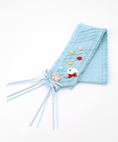 PINK HOUSE / ピンクハウス マフラー・ショール・スヌード・ストール | フリル使いサッシュベルト（ソライロ）