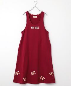 PINK HOUSE / ピンクハウス ロング・マキシ丈ワンピース | ネームワッペン使いスウェットジャンパスカート