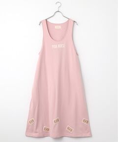 PINK HOUSE / ピンクハウス ロング・マキシ丈ワンピース | ネームワッペン使いスウェットジャンパスカート