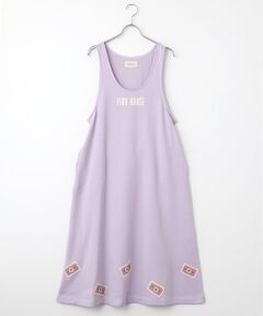 PINK HOUSE / ピンクハウス ロング・マキシ丈ワンピース | ネームワッペン使いスウェットジャンパスカート