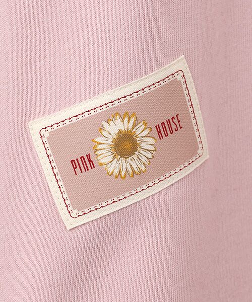 PINK HOUSE / ピンクハウス ロング・マキシ丈ワンピース | ネームワッペン使いスウェットジャンパスカート | 詳細3