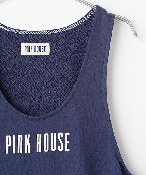 PINK HOUSE / ピンクハウス ロング・マキシ丈ワンピース | ネームワッペン使いスウェットジャンパスカート | 詳細5