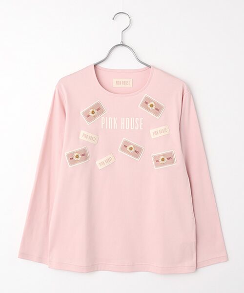 PINK HOUSE / ピンクハウス カットソー | マーガレットネーム使いカットソー（ピンク）