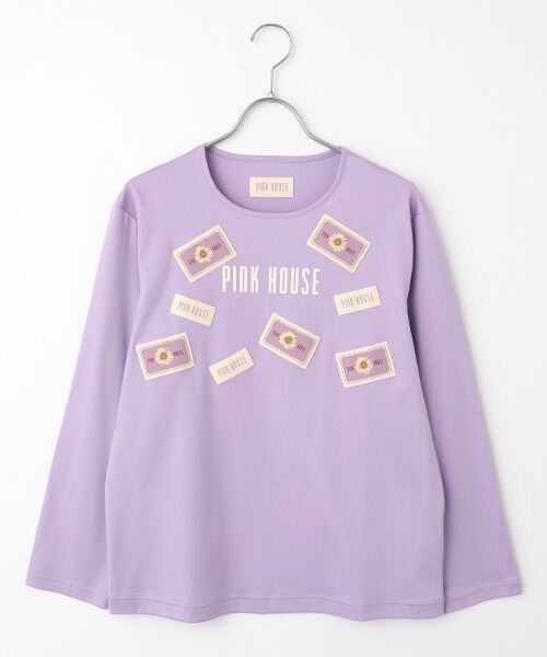 PINK HOUSE / ピンクハウス カットソー | マーガレットネーム使いカットソー（ラベンダー）