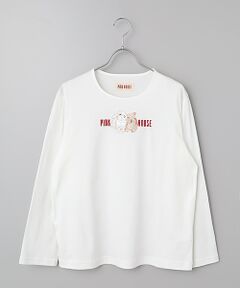 PINK HOUSE / ピンクハウス カットソー | 幸見うさぎ刺繍スムースカットソー