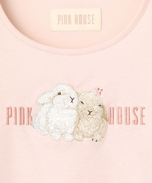 PINK HOUSE / ピンクハウス カットソー | 幸見うさぎ刺繍スムースカットソー | 詳細4