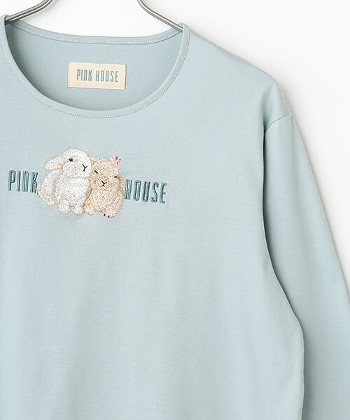 PINK HOUSE / ピンクハウス カットソー | 幸見うさぎ刺繍スムースカットソー | 詳細6