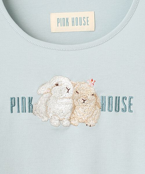 PINK HOUSE / ピンクハウス カットソー | 幸見うさぎ刺繍スムースカットソー | 詳細8