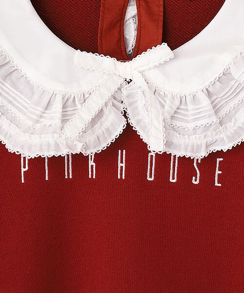 PINK HOUSE / ピンクハウス スウェット | ローン衿付きロゴトレーナー | 詳細2