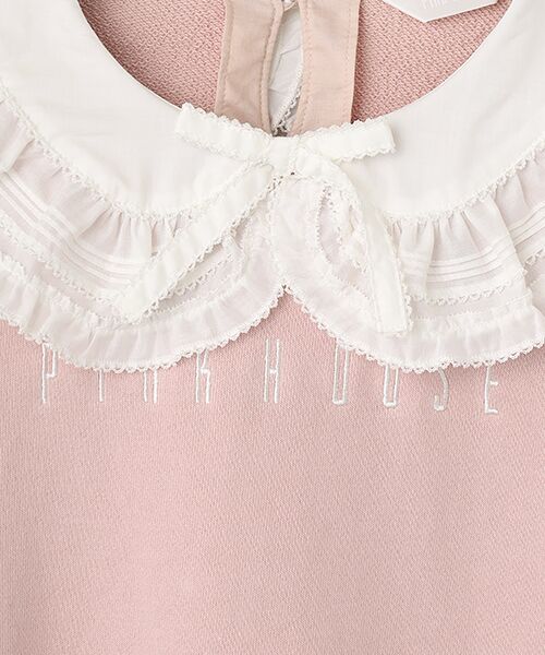 PINK HOUSE / ピンクハウス スウェット | ローン衿付きロゴトレーナー | 詳細3