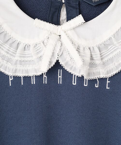 PINK HOUSE / ピンクハウス スウェット | ローン衿付きロゴトレーナー | 詳細4