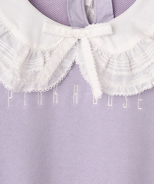 PINK HOUSE / ピンクハウス スウェット | ローン衿付きロゴトレーナー | 詳細9