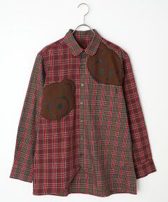 PINK HOUSE / ピンクハウス シャツ・ブラウス | くまアップリケ付きオリジナルタータンチェックシャツブラウス