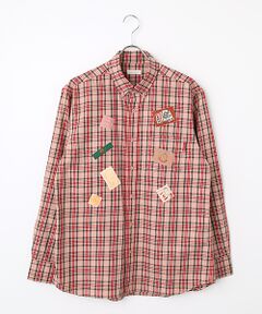 PINK HOUSE / ピンクハウス シャツ・ブラウス | ネームワッペンいっぱいオリジナルタータンチェックシャツブラウス