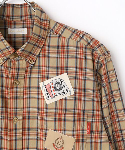 PINK HOUSE / ピンクハウス シャツ・ブラウス | ネームワッペンいっぱいオリジナルタータンチェックシャツブラウス | 詳細3