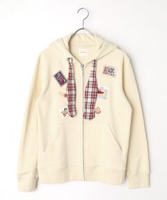 PINK HOUSE / ピンクハウス パーカー | リボンタイ付ネームワッペンいっぱいパーカー