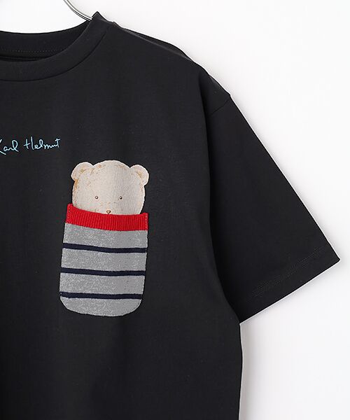 PINK HOUSE / ピンクハウス Tシャツ | くまプリントポケット付きTシャツ | 詳細2