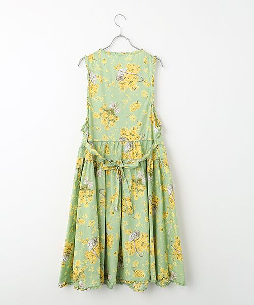 PINK HOUSE / ピンクハウス ロング・マキシ丈ワンピース | なのはなプリントミディワンピース | 詳細2