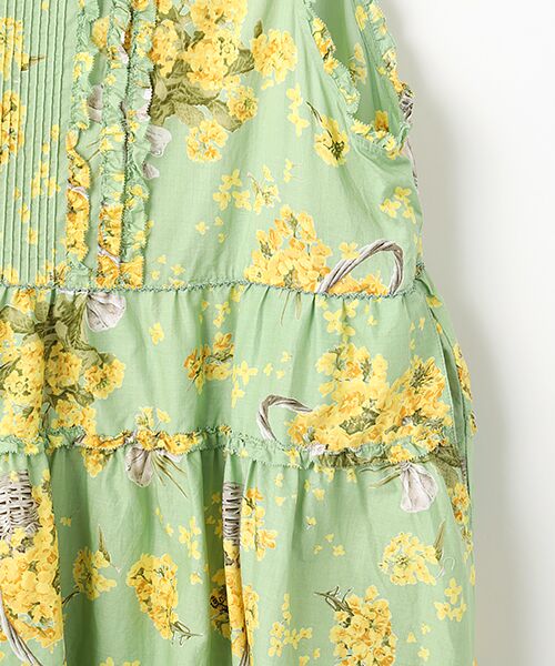 PINK HOUSE / ピンクハウス ロング・マキシ丈ワンピース | なのはなプリントミディワンピース | 詳細4