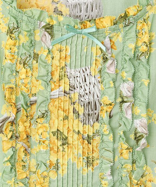 PINK HOUSE / ピンクハウス ロング・マキシ丈ワンピース | なのはなプリントミディワンピース | 詳細6