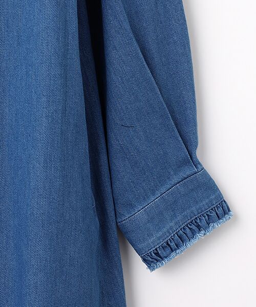 PINK HOUSE / ピンクハウス ロング・マキシ丈ワンピース | ムラ糸デニムシャツワンピース | 詳細5