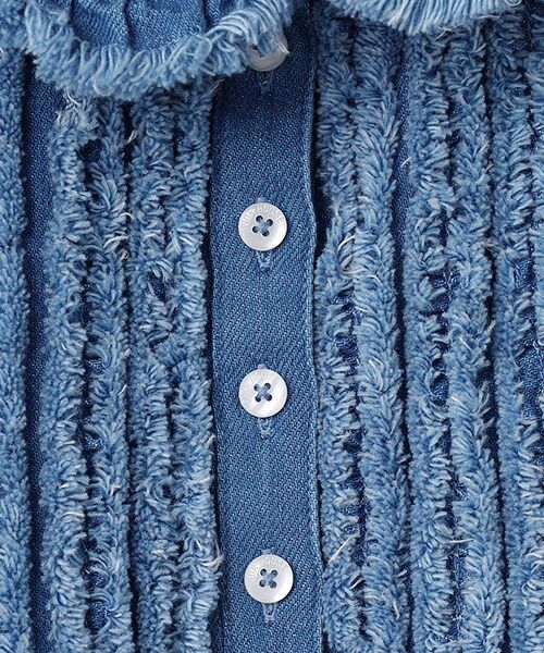 PINK HOUSE / ピンクハウス ロング・マキシ丈ワンピース | ムラ糸デニムシャツワンピース | 詳細7