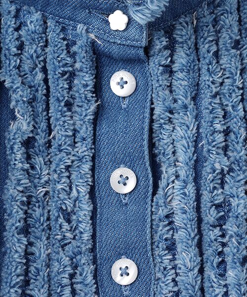 PINK HOUSE / ピンクハウス ロング・マキシ丈ワンピース | ムラ糸デニムシャツワンピース | 詳細8