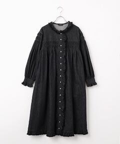 PINK HOUSE / ピンクハウス ロング・マキシ丈ワンピース | ムラ糸デニムミディワンピース