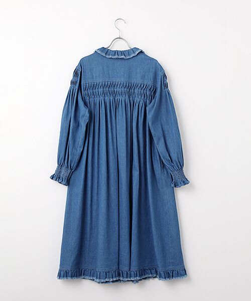 PINK HOUSE / ピンクハウス ロング・マキシ丈ワンピース | ムラ糸デニムミディワンピース | 詳細3