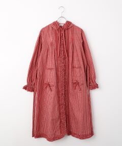 PINK HOUSE / ピンクハウス ロング・マキシ丈ワンピース | オリジナルチェックフード付きワンピース